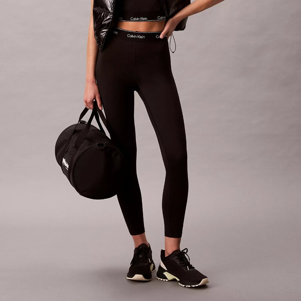 Calvin Klein Modern Sport High Rise Logo Waistband 7/8 Leggings